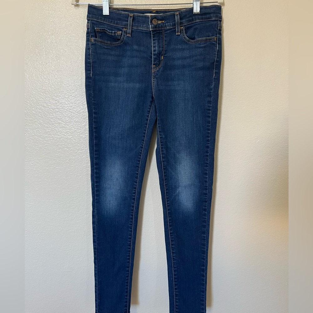 Levi's Dark Blue 710 Super Skinny Jeans